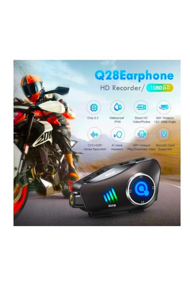 Q28 Kameralı Bluetooth Intercom Seti - 3