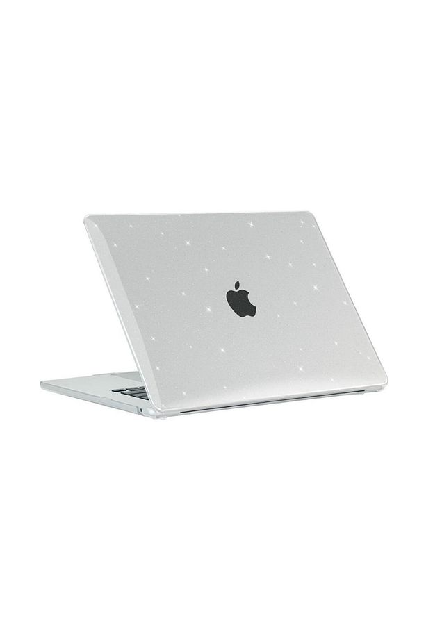 Apple Macbook Air 15inç M2/m3/m4 A3241 A2941 A3114 Kılıf Simli Ön Arka Kapak - 7