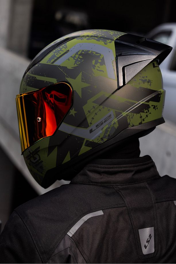 RAPID 2 RACE THUNDER BIRDS MAT YEŞİL-SİYAH-GRİ KASK - 3
