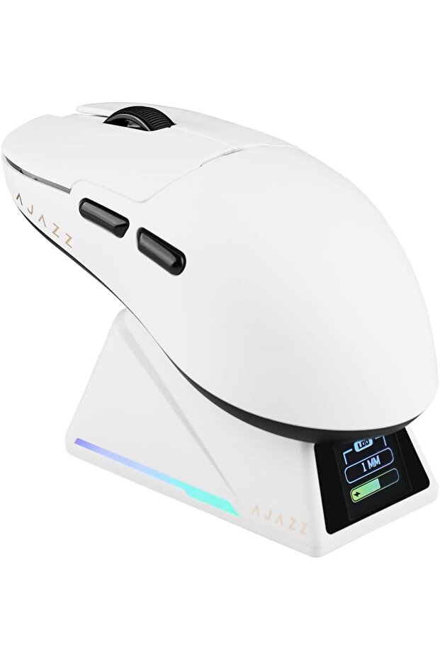 Ajazz AJ159 Apex 42000 DPI Manyetik Şarj İstasyonu-TFT Ekranlı Mouse-PAW 3950 Sensör-8K Dongle - 1