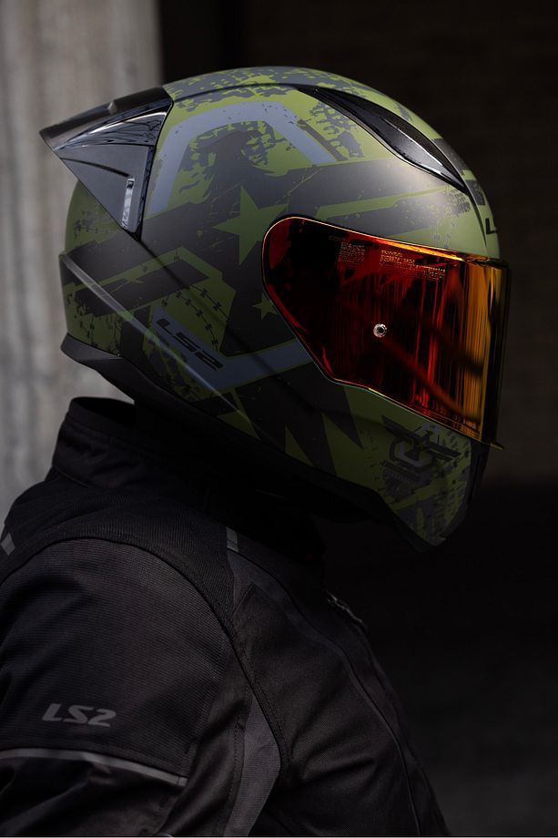 RAPID 2 RACE THUNDER BIRDS MAT YEŞİL-SİYAH-GRİ KASK - 2