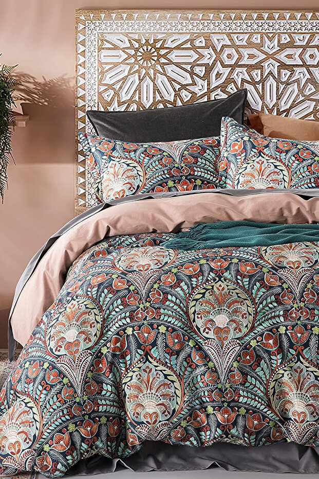 Bed Linen Set with Fitted Sheets, Single Bohemian - 1