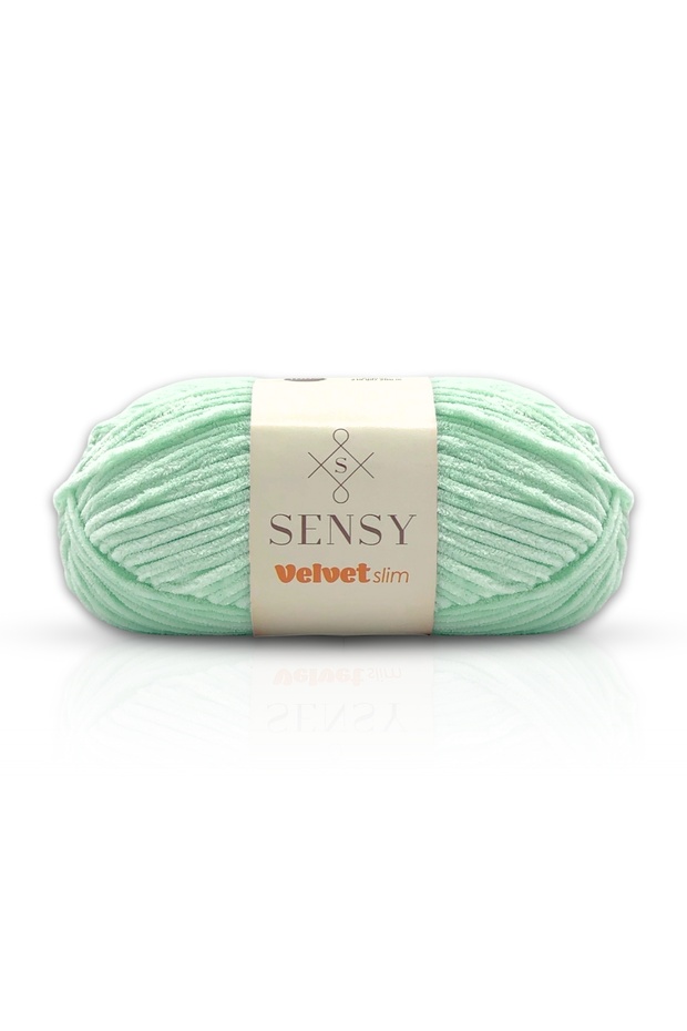 Velvet Slim Hand Knitting Yarn Blanket Yarn Sweater Yarn Baby Blanket Yarn Velvet Yarn Amigurumi Yarn Mint