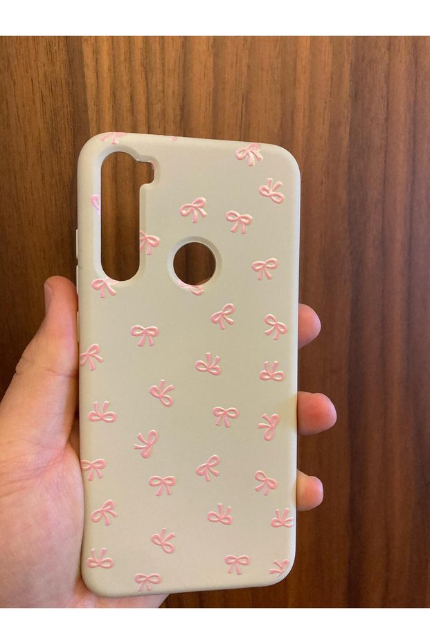 Phone Case for Xiaomi Redmi Note 8 Tiny Ribbon Printed Inside Velour Silicone