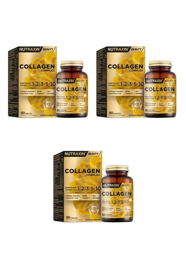 Collagen Complex (C Vitaminli, Glutensiz) 90 tablet (3 adet) - 1