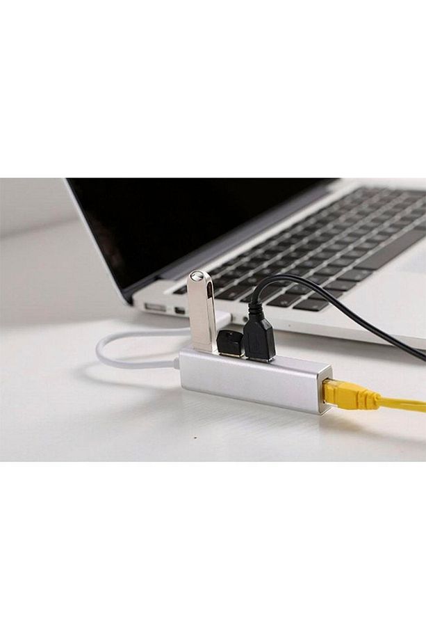 Fc-06 3 Bağlantı Usb3.0 To 3usb3.0 10/100 Mbps Ethernet Kablolu Çevirici - 4