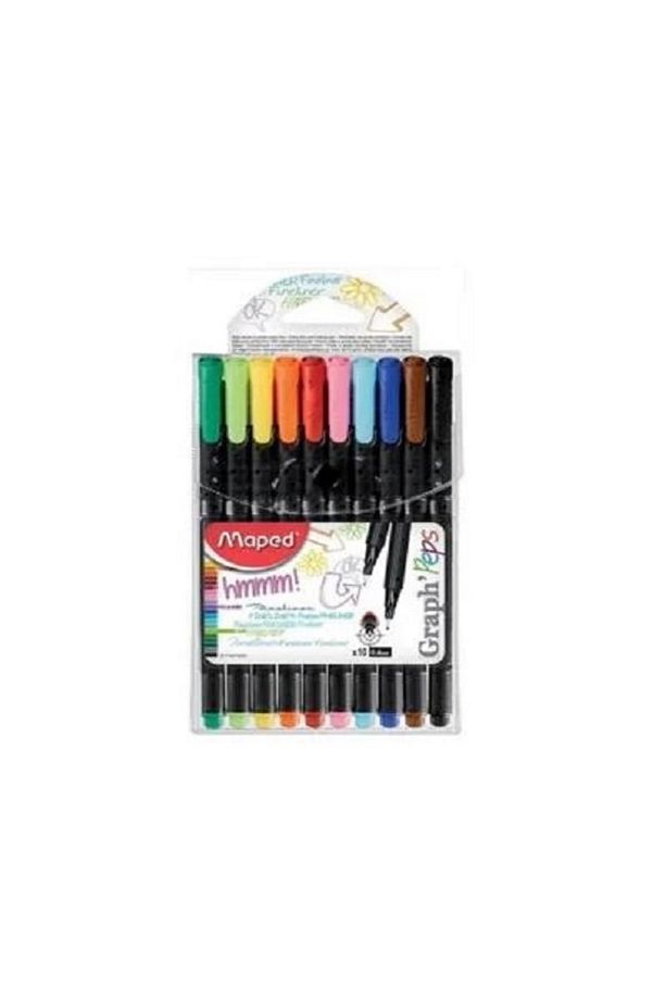 10 Renk Graphpeps Keçeli Kalem Seti 749150 - 1