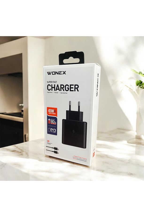 Samsung Şarj Aleti WONEX PD 45W Süper Hızlı Şarj Aleti /Type-CTo Type-C - 2