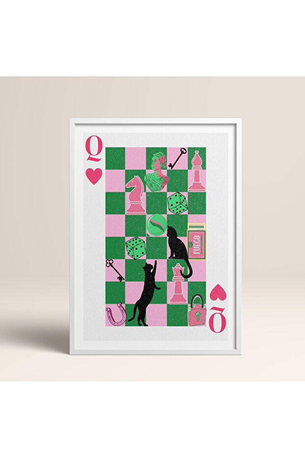 Tekli Ahşap Çerçeveli Tablo Tek Parça Poster Tablo TK906-1 - 2