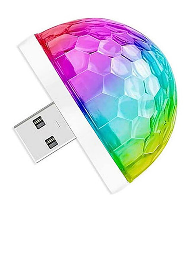 Multi-color LED Mini USB Port Lamp - 5