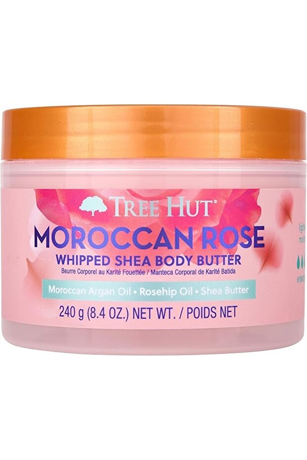 Tree Hut Whipped Body Butter Moroccan Rose - Perfect Skin-Treat After Bath | 240 Grams