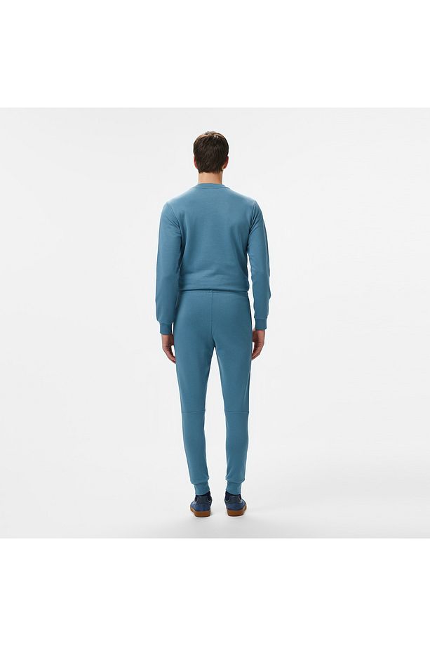 Erkek Slim Fit Organik Pamuk Mavi Eşofman Altı - 3