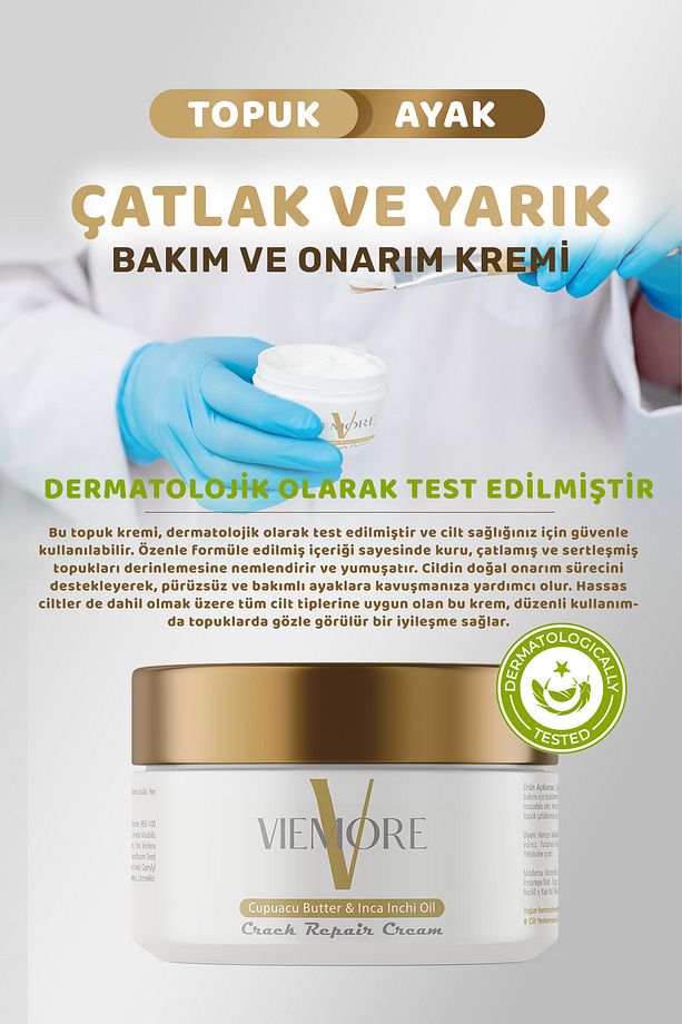 Topuk ve Ayak Çatlak Bakım Onarım Kremi 100ML - 4