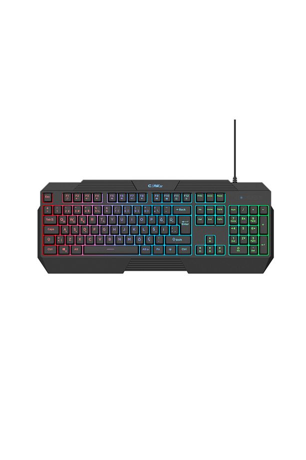 Thunderstrike RGB Işıklandırma - 1000Hz Polling Rate - Örgü Kablolu Membran Oyuncu Klavyesi - 2