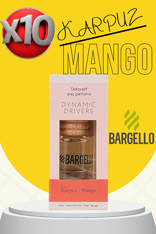 10 Adet Karpuz-Mango Araba Kokusu 8 ML - 1