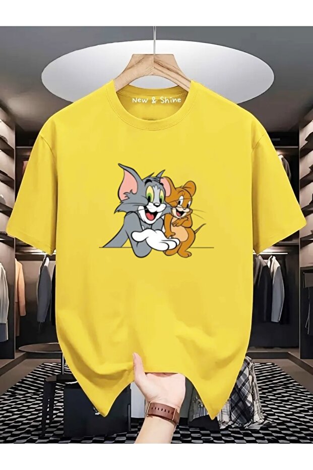 Tom and Jerry Printed Oversize T-Shirt