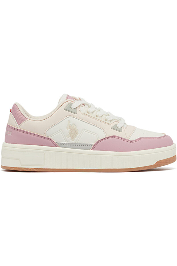 Women's Beige Low-Top Sneakers - High-Quality Sole for Everyday Look