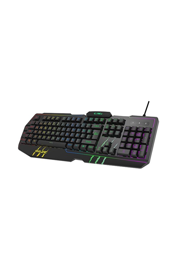 Raze RGB Işıklandırma - Harici G-Makro Tuşlu - Örgü Kablolu Membran Oyuncu Klavyesi