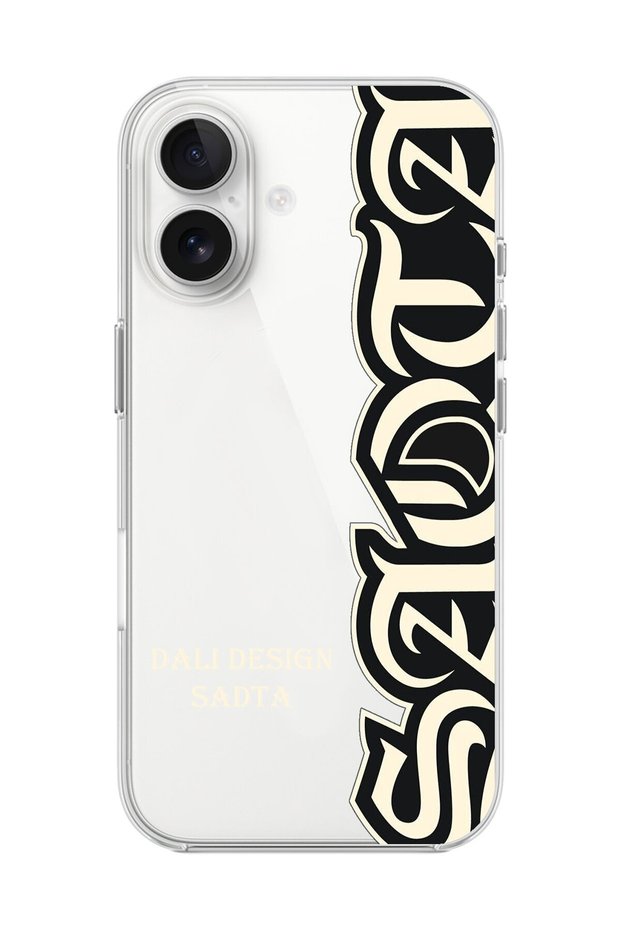 iPhone 16 Plus Compatible Transparent Case Sadta'Dali Design' Design