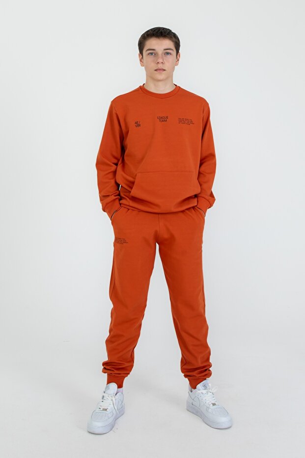 Bisiklet Yaka Basic Alt Üst Eşofman Takım - 1