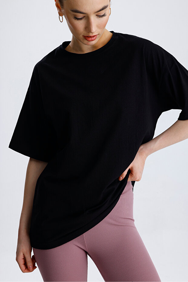 Owersize  Unisex Pamuklu Tshirt - 6