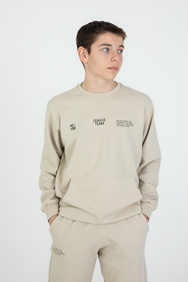 Bisiklet Yaka Basic Alt Üst Eşofman Takım - 4