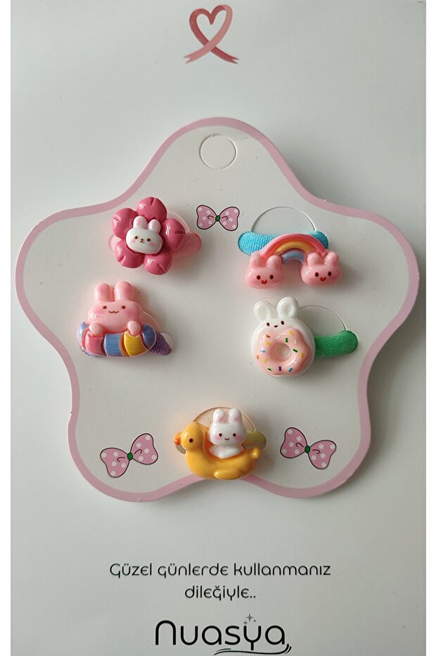5-Pack Rubber Baby Buckle with Tiny Figures