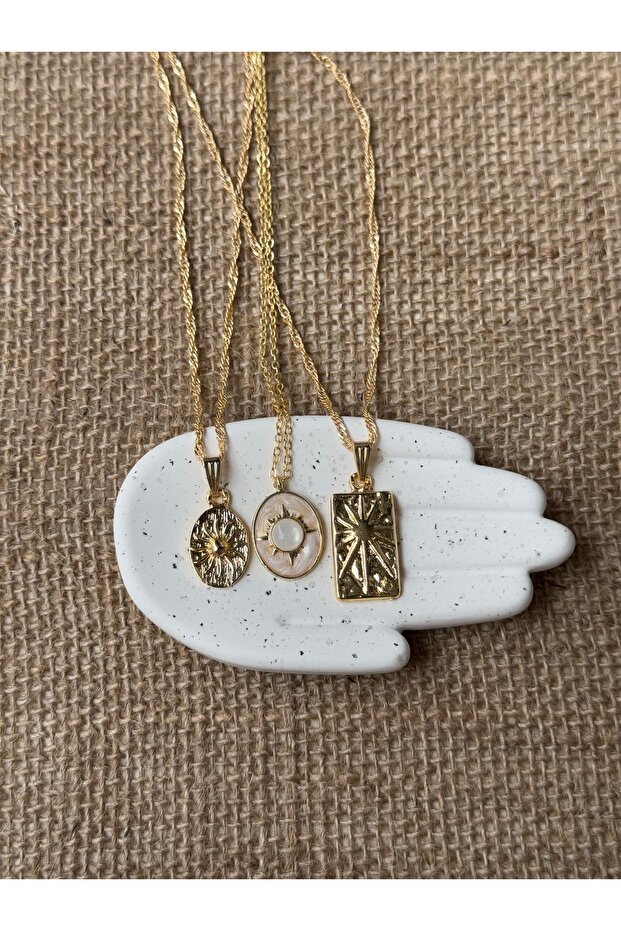 Kadın 3lü Set Kolye - 5