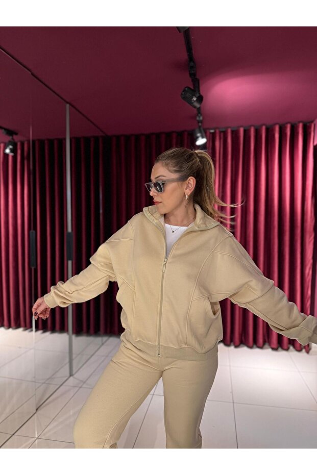 Three Thread Raised Tracksuit Set - 3