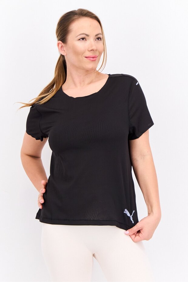 Women Sportswear Fit Long Sleeves Training Top, Black