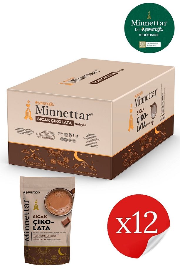 Minnettar Sıcak Çikolata 12 X 200 gr ( 12 Paket ) - 1