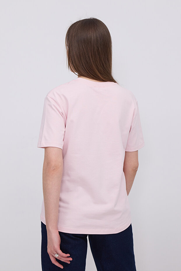 Bisiklet Yaka Basic T-shirt P10404 - 5