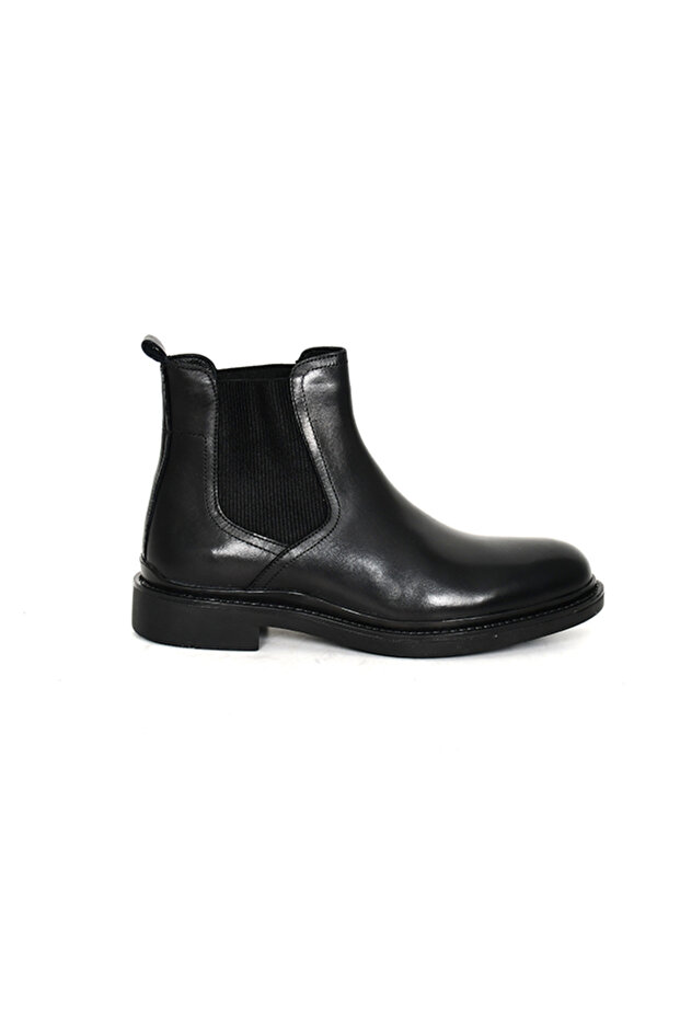 Genuine Antique Leather Rubber Sole Chelsea Model Men's Boots - Tuna 2984