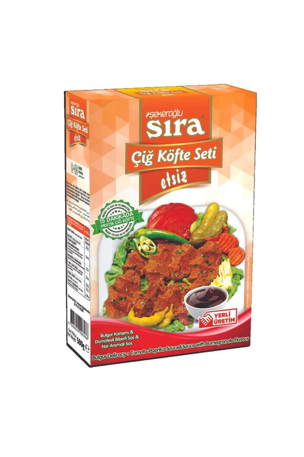 Sıra Etsiz Çiğ Köfte Seti - 3