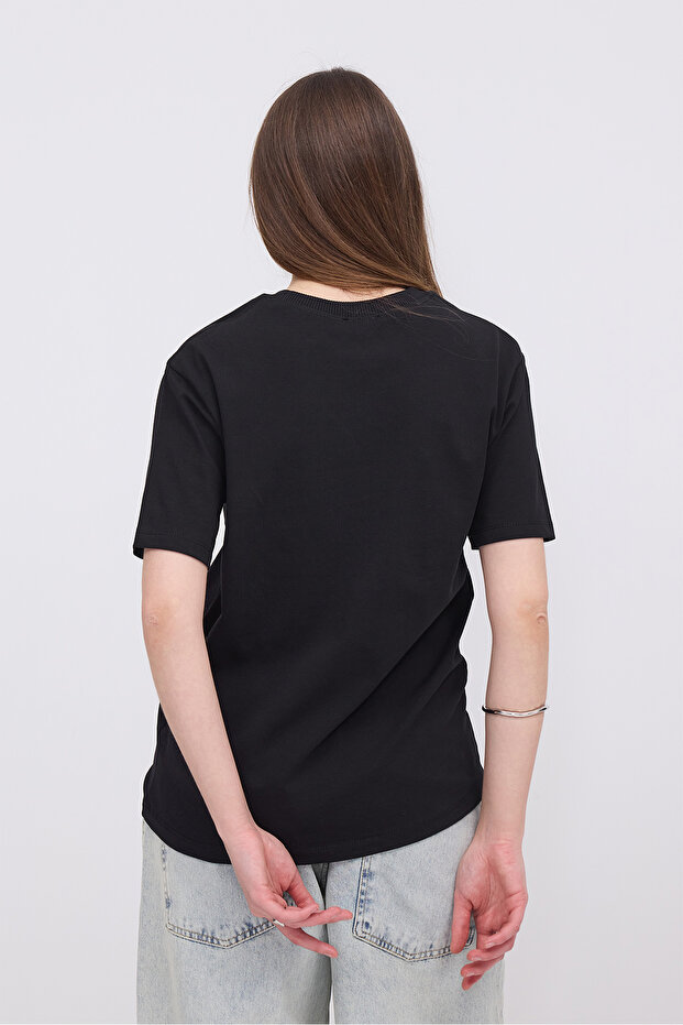Bisiklet Yaka Basic T-shirt P10404 - 5