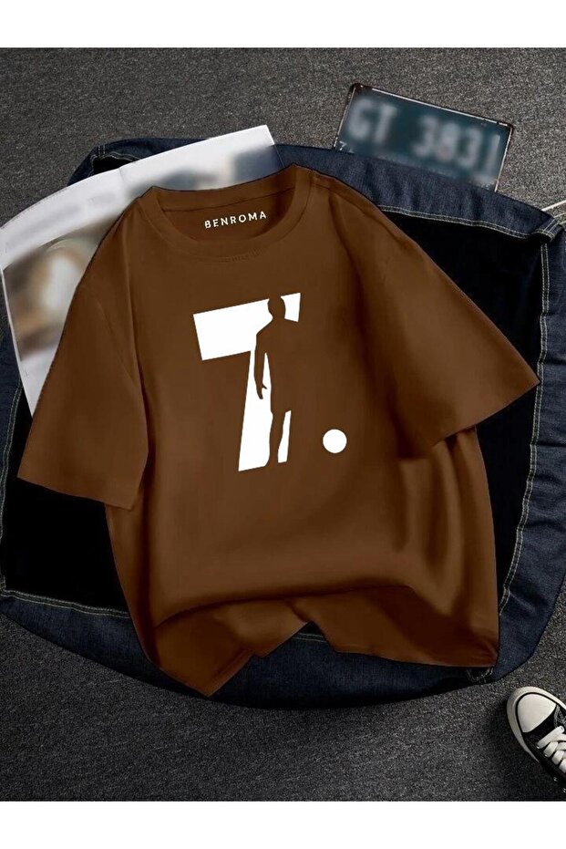 Oversize Footballer Printed Unisex T-Shirt Printed