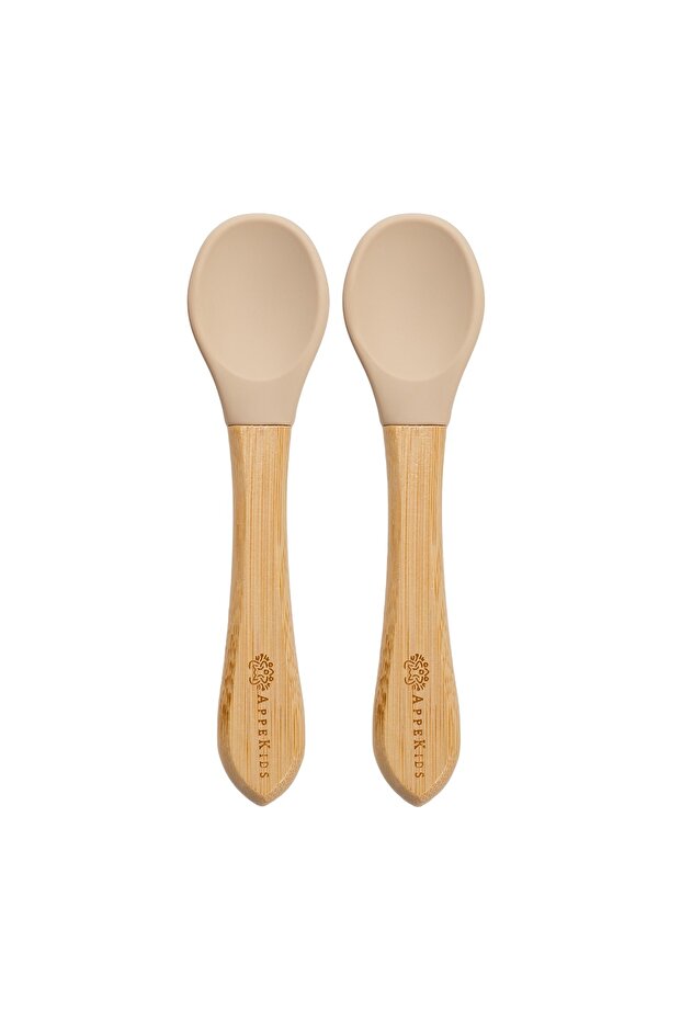 Set Lingurite Din Bambus, - Bubble Beige - 6
