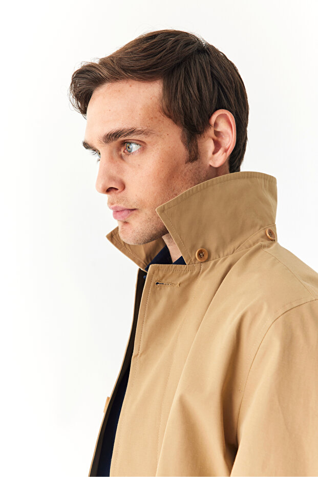 KAPÜŞONLU UZUN TRENÇKOT - 6