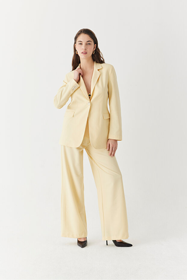 TEK DÜĞMELİ BLAZER CEKET - 3