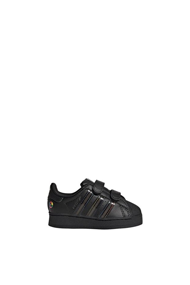 Bebek Siyah Sneaker SUPERSTAR LED LIGHTS CF I JI0512 - 2