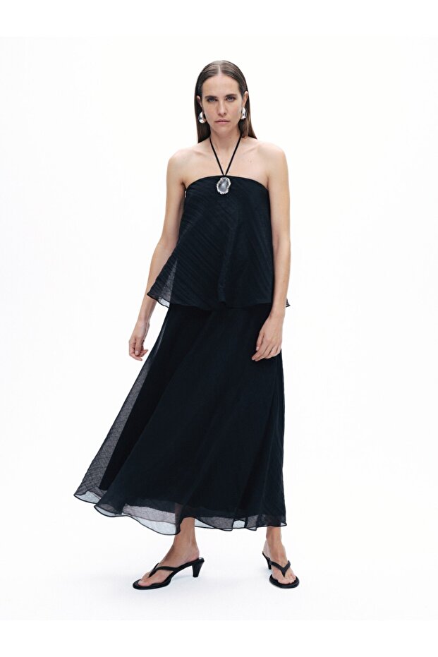 Rochie maxi cu decolteu - 1