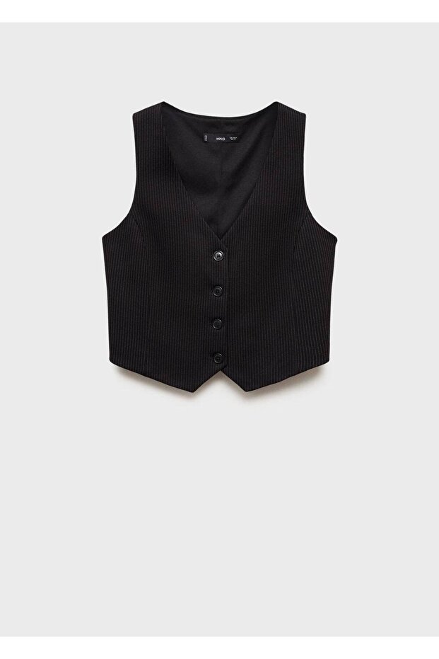 İnce çizgili yelek - 3