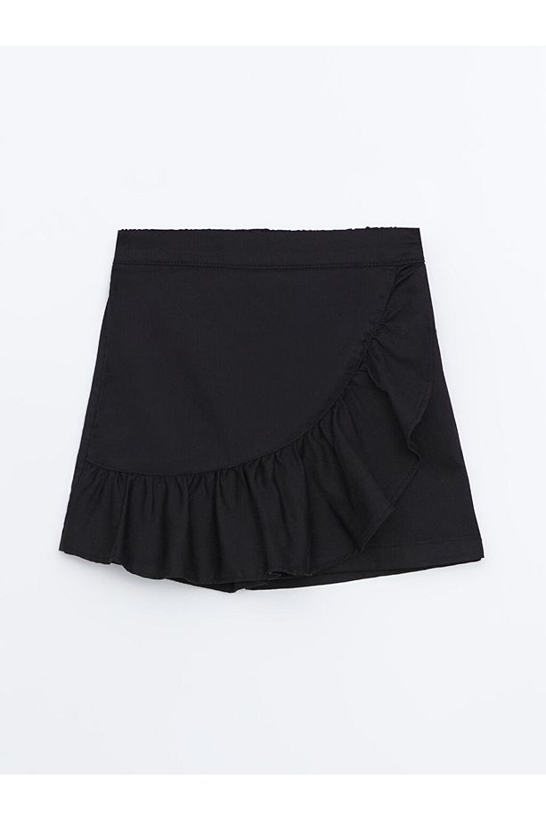 LCW Kids Beli Lastikli Kız Çocuk Şort Etek - 1