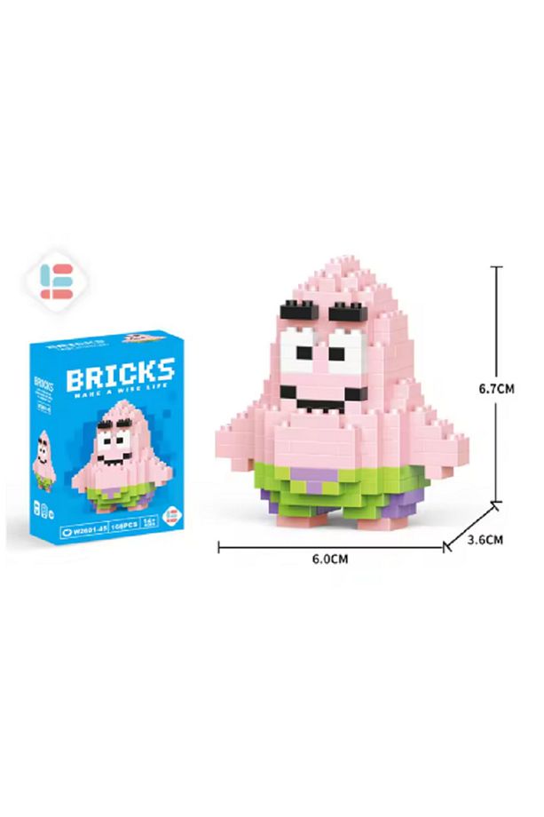 Sünger Bob, Bay Yengeç, Patrick, Squidward Figürü 3d Yapboz Puzzle Yapı Oyuncakları - 1
