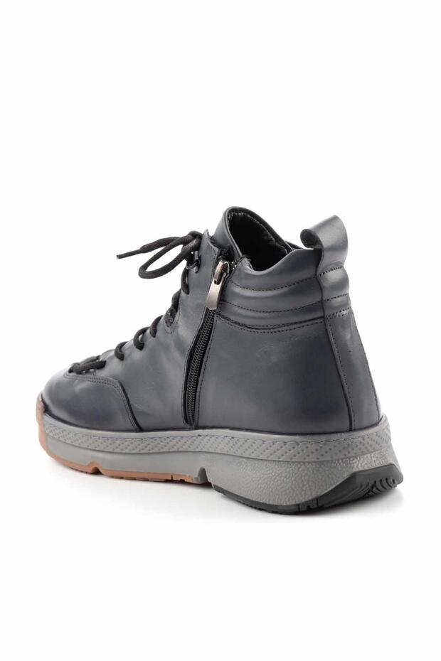 Gri Leather Erkek Bot & Bootie E02728014703 - 4