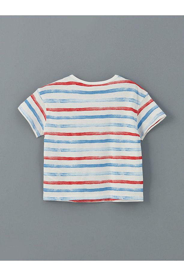 LCW baby Çizgili Şortlu Erkek Bebek Şortlu Pijama Takım - 3