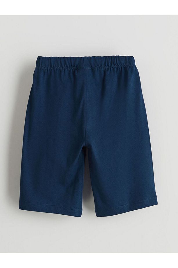 LCW Kids Bisiklet Yaka Erkek Çocuk Şortlu Pijama Takımı - 5
