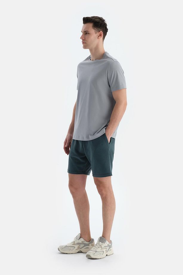 Koyu Yeşil Erkek Modal Karışımlı  Spor Şort - 3