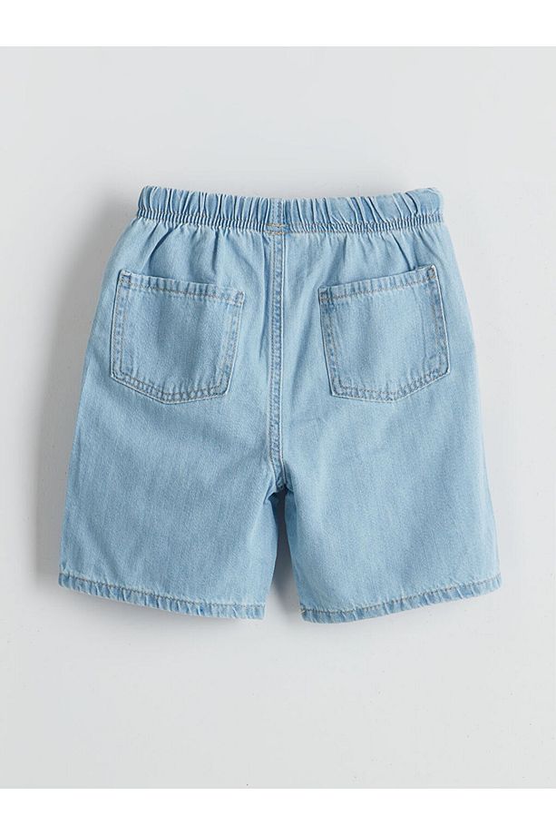 LCW baby Beli Lastikli Basic Erkek Bebek Jean Şort - 2