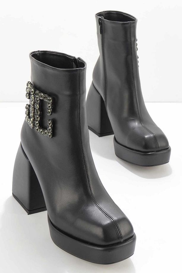 Siyah Kadın Bot & Bootie K02226100509 - 3